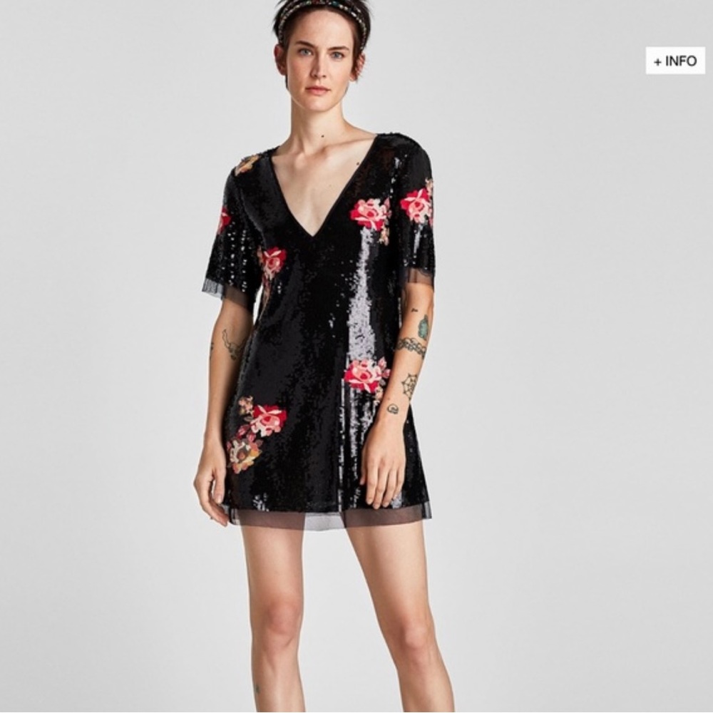 Zara black dress